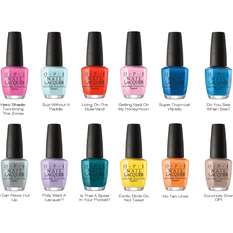 OPI Lacquer Spring 2017 Fiji Collection Set Of 12