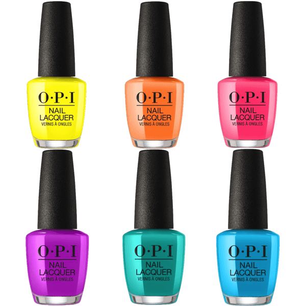 OPI Lacquer Summer 2019 Neon Collection Set of 6-Nail Polish-Universal Nail Supplies