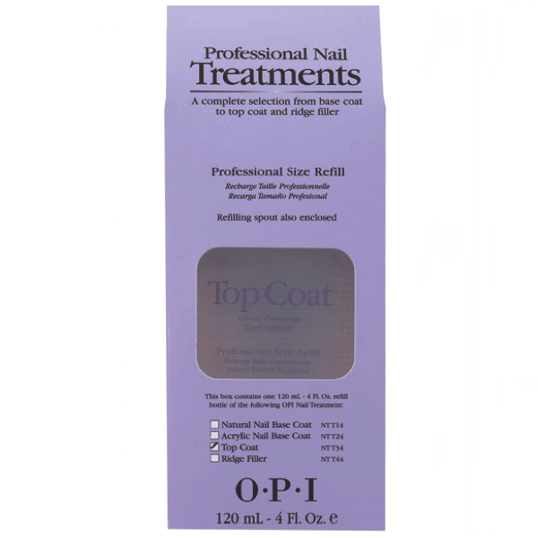OPI Nail Lacquer Top Coat Professional Size Refill 4 oz-Gel Nail Polish-Universal Nail Supplies