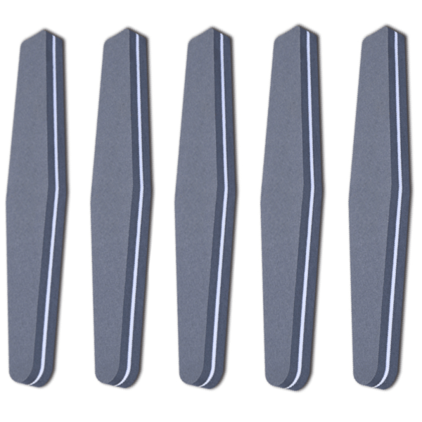Professional Foam Files Set of 5 100/100 Grit-Nail Files-Universal Nail Supplies