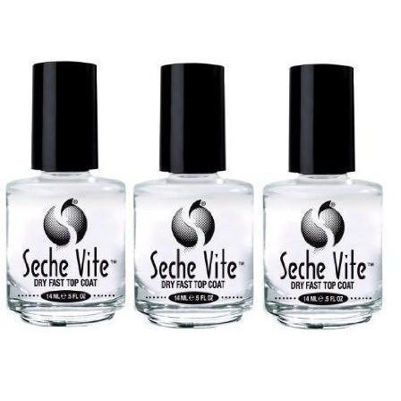 Seche Vite Dry Fast Top Coat 3 ct