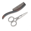 Ultra Haircare - Mustache Scissors & Comb #4102-Nail Tools-Universal Nail Supplies