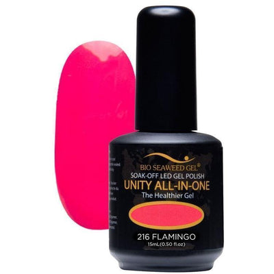 Unity All-in-One Colour Gel Polish Flamingo #216-Gel Nail Polish-Universal Nail Supplies
