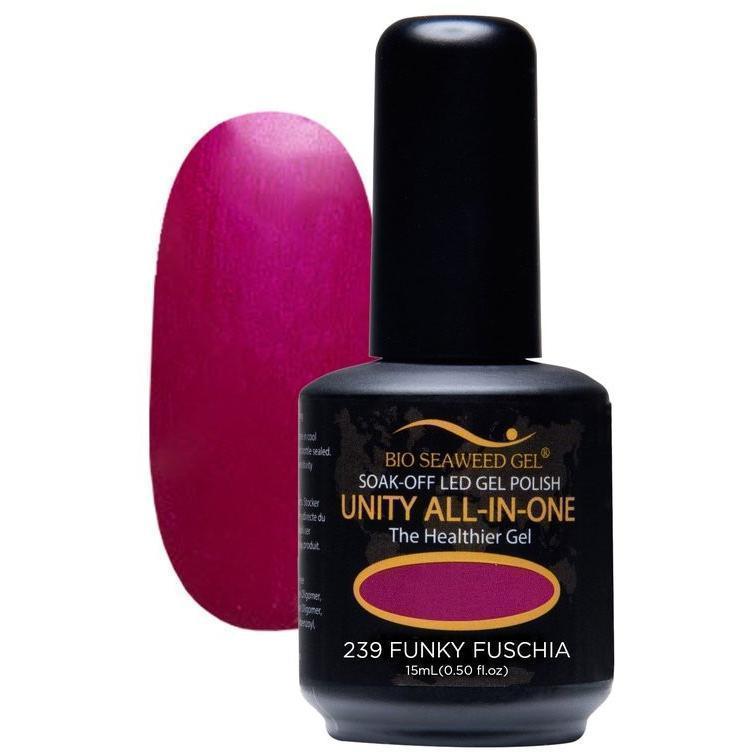 Unity All-in-One Colour Gel Polish Funky Fuchsia #239-Gel Nail Polish-Universal Nail Supplies
