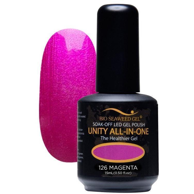 Unity All-in-One Colour Gel Polish Magenta #126-Gel Nail Polish-Universal Nail Supplies