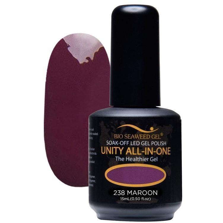 Unity All-in-One Colour Gel Polish Maroon #238-Gel Nail Polish-Universal Nail Supplies