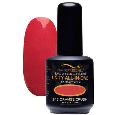 Unity All-in-One Colour Gel Polish Orange Crush #246-Gel Nail Polish-Universal Nail Supplies