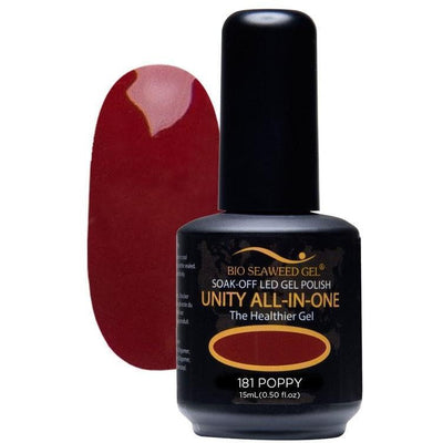Unity All-in-One Colour Gel Polish Poppy #181-Gel Nail Polish-Universal Nail Supplies