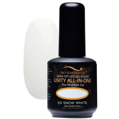 Unity All-in-One Colour Gel Polish Snow White #101-Gel Nail Polish-Universal Nail Supplies