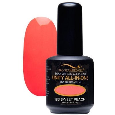 Unity All-in-One Colour Gel Polish Sweet Peach #183-Gel Nail Polish-Universal Nail Supplies