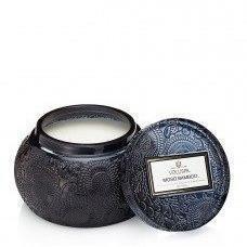 Voluspa Moso Bamboo Embossed Glass Chawan Bowl Candle-Candles-Universal Nail Supplies