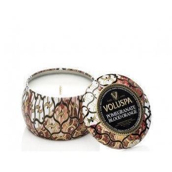 Voluspa Pomegranate Blood Orange Mini Decorative Tin Candle-Home Fragrance-Universal Nail Supplies