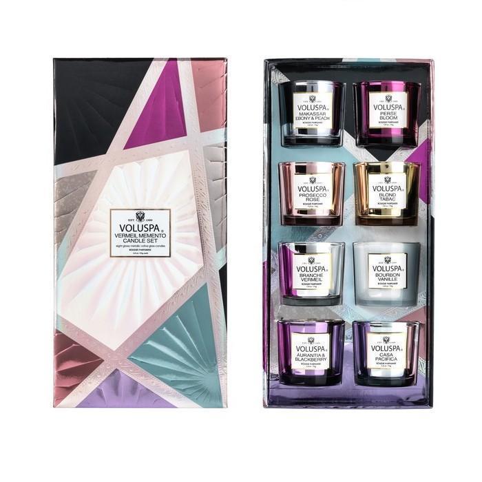 Voluspa Vermeil Memento Candle Set-Home Fragrance-Universal Nail Supplies